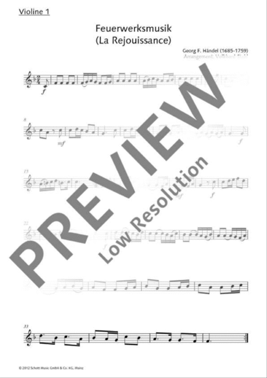 Feuerwerksmusik Bassoon scores gallery preview page 19