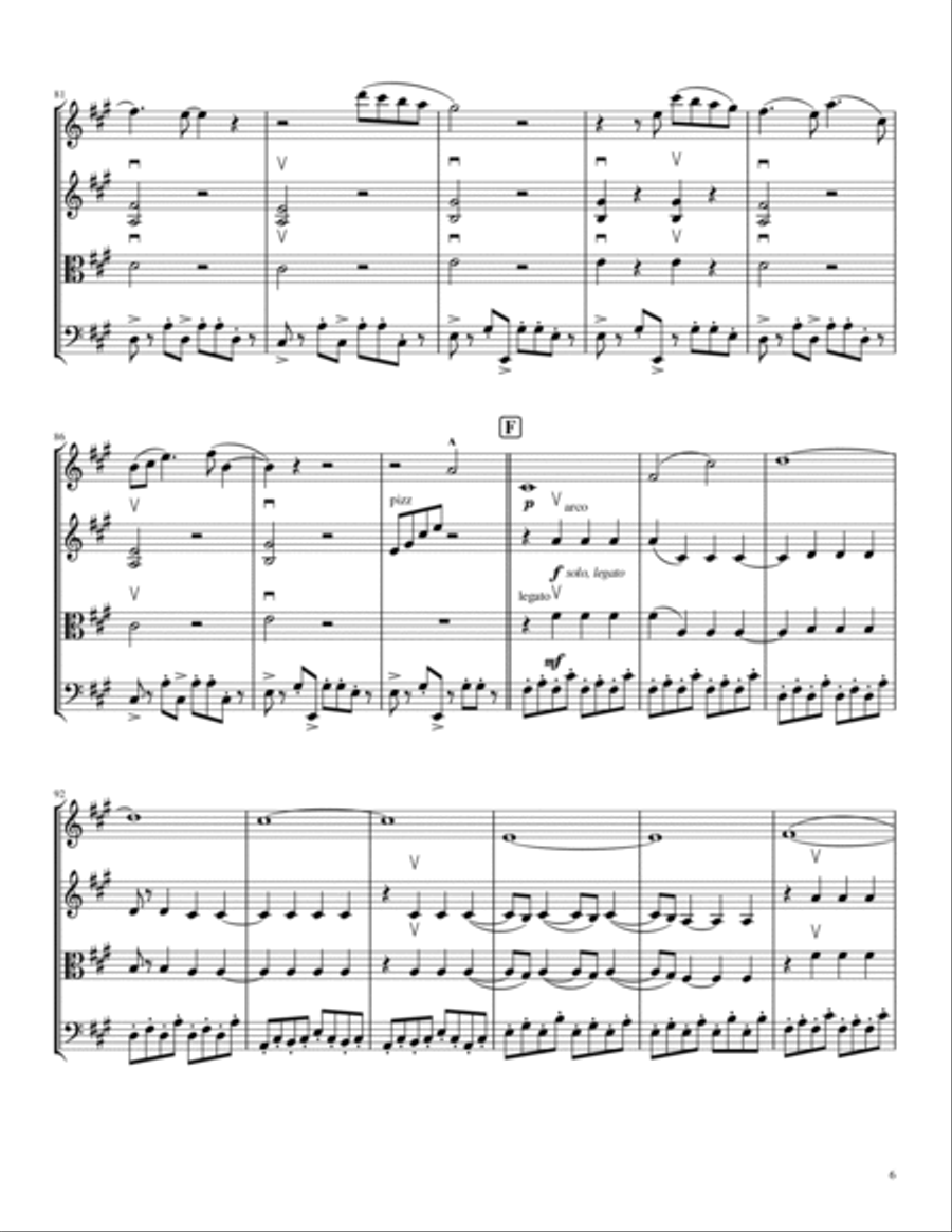 I Choose You String Quartet scores gallery preview page 6