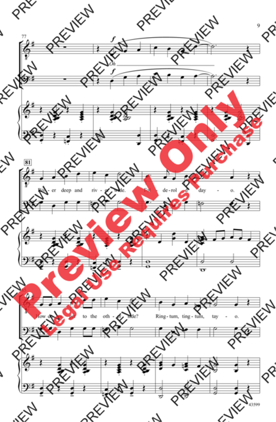 Pineywood Mountain Men's Choir scores gallery preview page 9