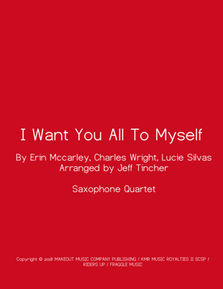 Book cover for I Want You All To Myself