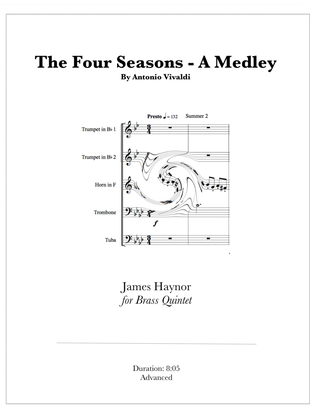 Book cover for The Four Seasons - A Medley for Brass Quintet