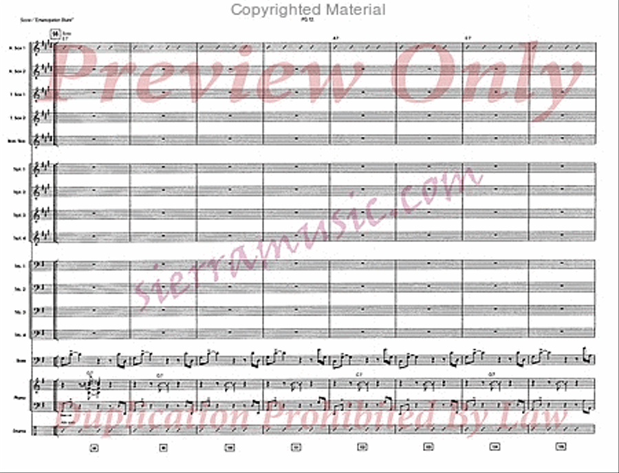Emancipation Blues Big Band scores gallery preview page 13