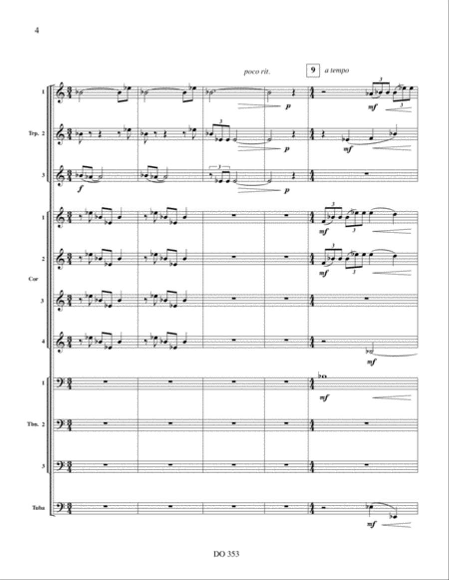 Fanfare pour Lanaudière Fanfare pour Lanaudière Orchestra scores gallery preview page 4