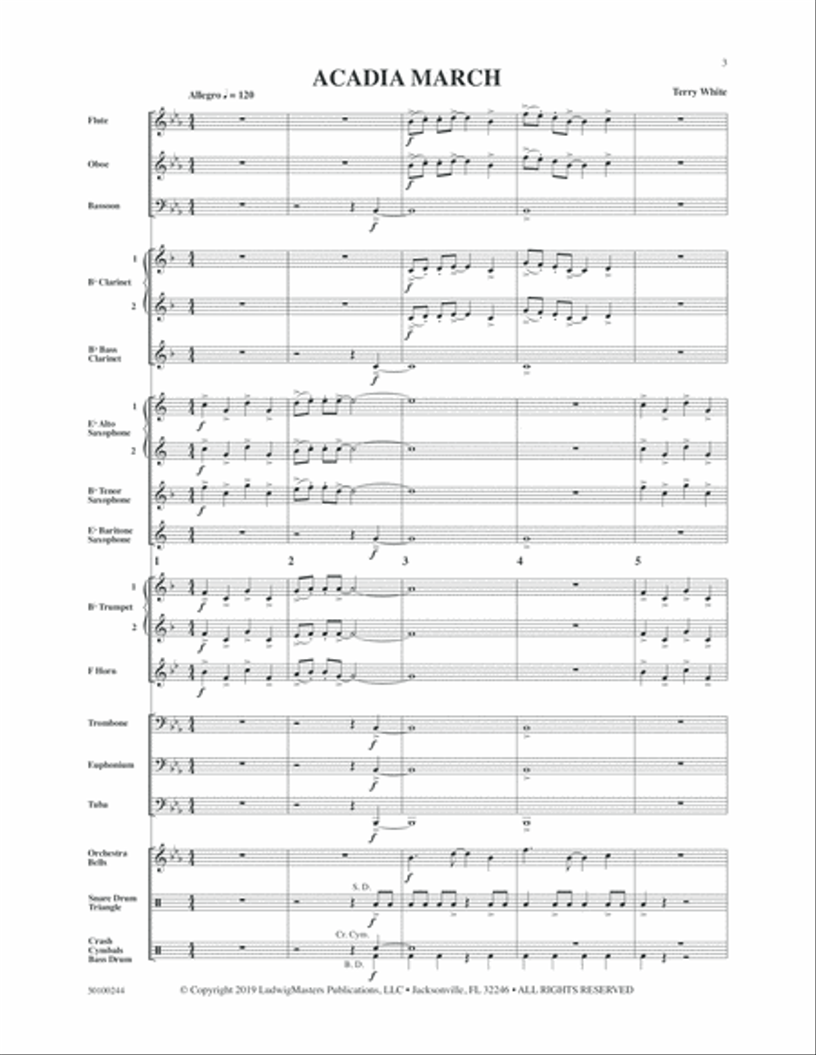 Acadia March Concert Band scores gallery preview page 3