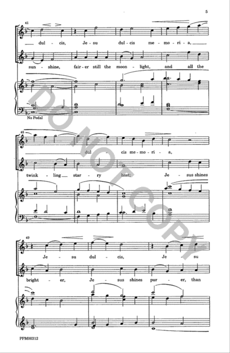 Fairest Lord Jesus 2-Part scores gallery preview page 6