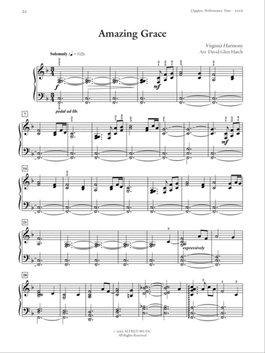The LDS Pianist -- Favorite Mormon Hymns Piano Solo scores gallery preview page 3