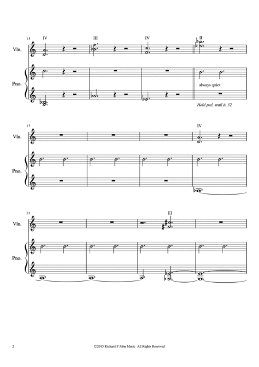 Movement (for violin and piano) Violin Solo scores gallery preview page 3