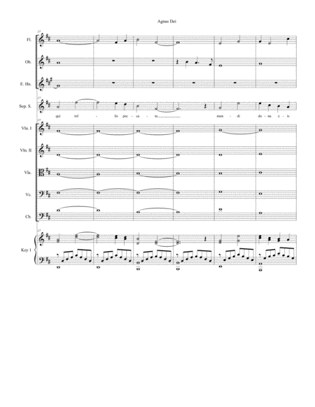 Agnus Dei (from "Requiem Mass" - Full Score) image number null