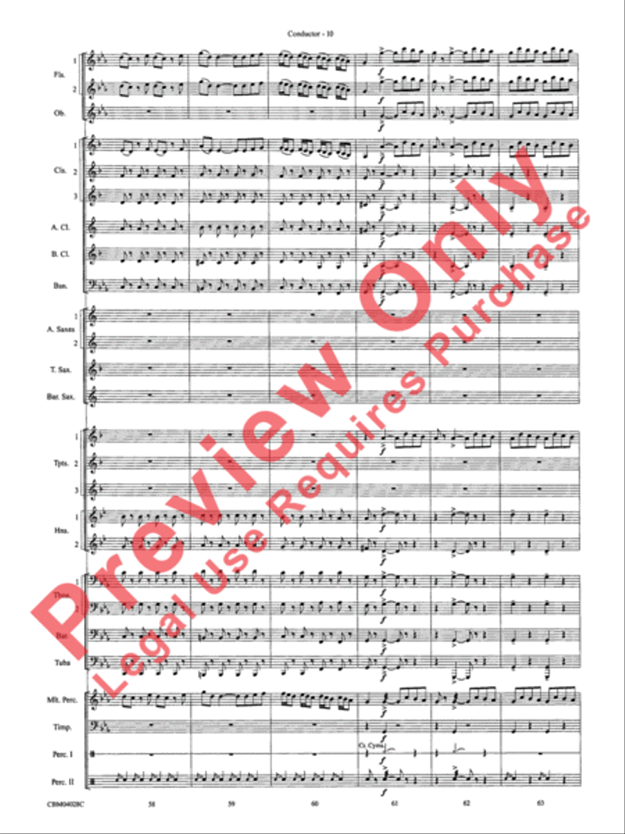 What's Up at the Symphony? Concert Band scores gallery preview page 13