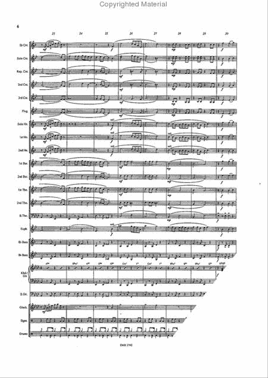 Raindrops Keep Fallin' On My Head Brass Band scores gallery preview page 6