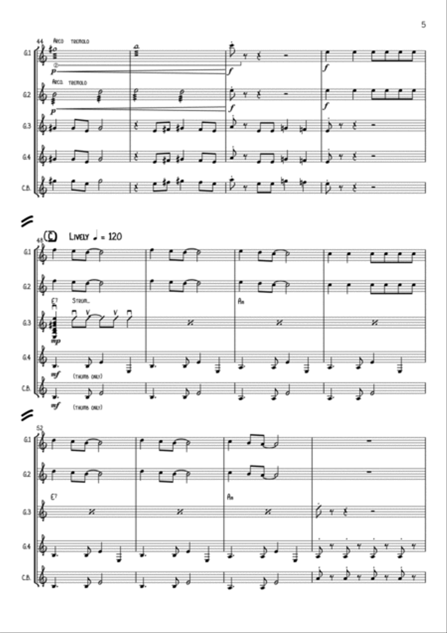 Quien Sera Quien Sera Electric Guitar scores gallery preview page 5