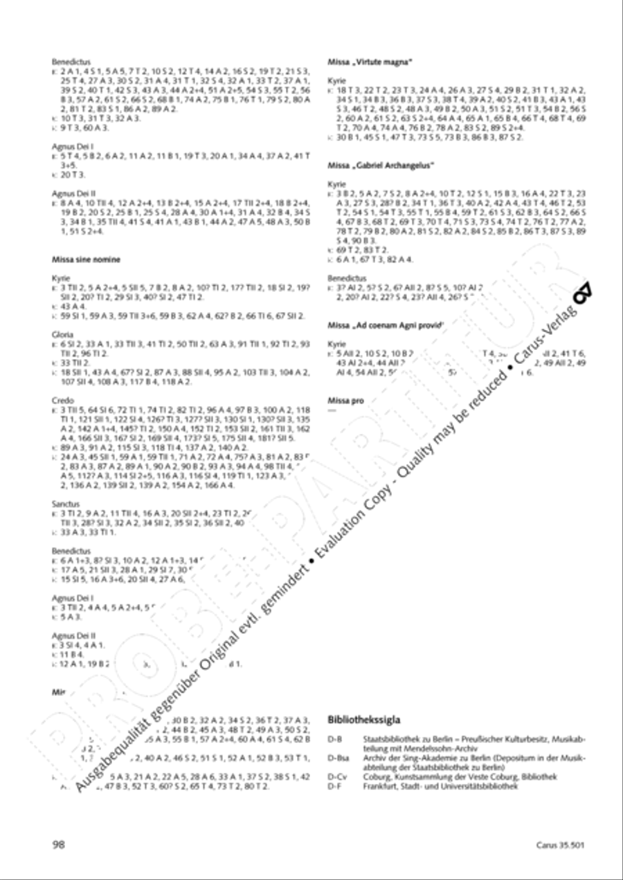 Palestrina: Masses and individual movements Score scores gallery preview page 113