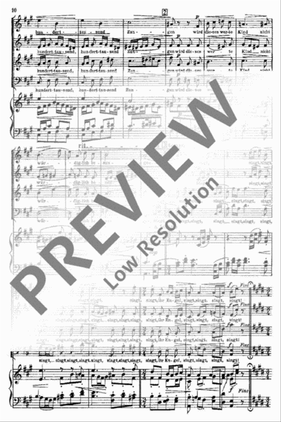 Eine deutsche Singmesse 4-Part scores gallery preview page 10