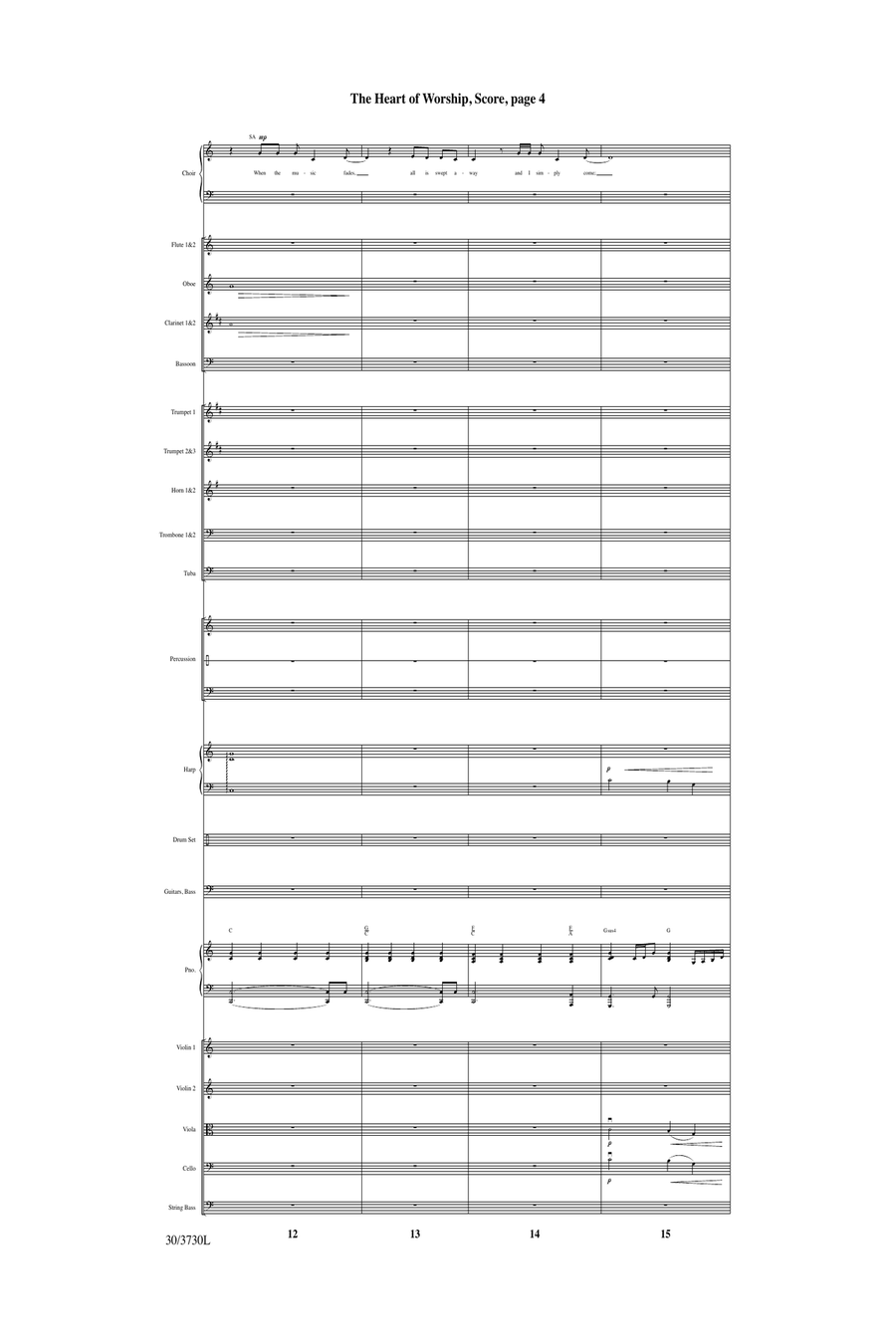 The Heart of Worship - Orchestral Score and Parts (Digital Download) Orchestra scores gallery preview page 6