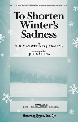 Book cover for To Shorten Winter's Sadness (3-part mixed, unaccomp.)