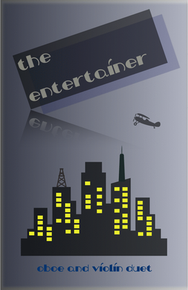 Book cover for The Entertainer by Scott Joplin, Oboe and Violin Duet
