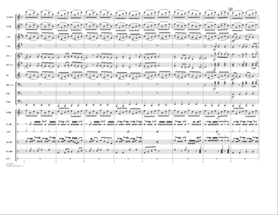 Everytime We Touch - Conductor Score (Full Score) Marching Band scores gallery preview page 3