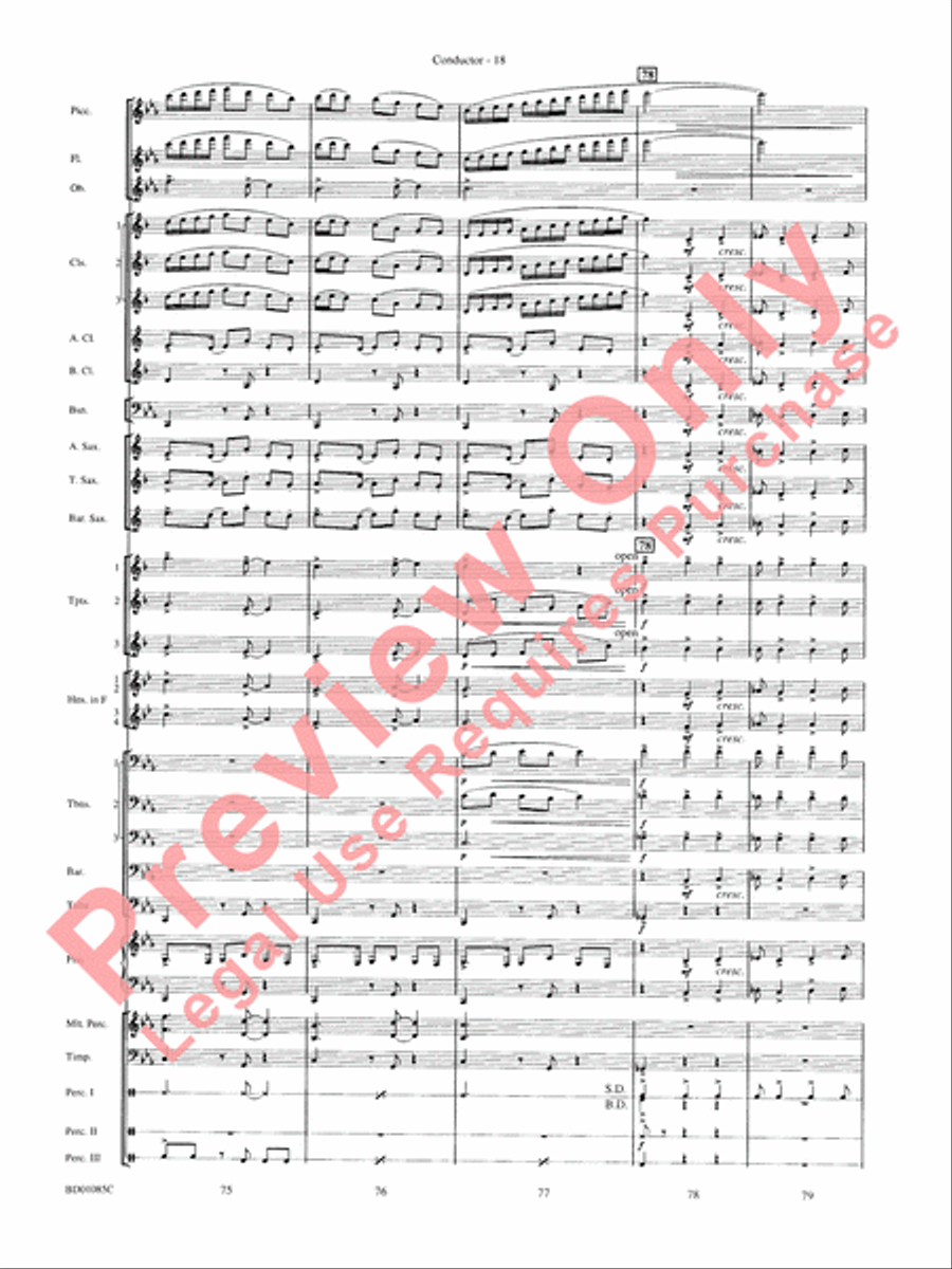 The Ascension Concert Band scores gallery preview page 21