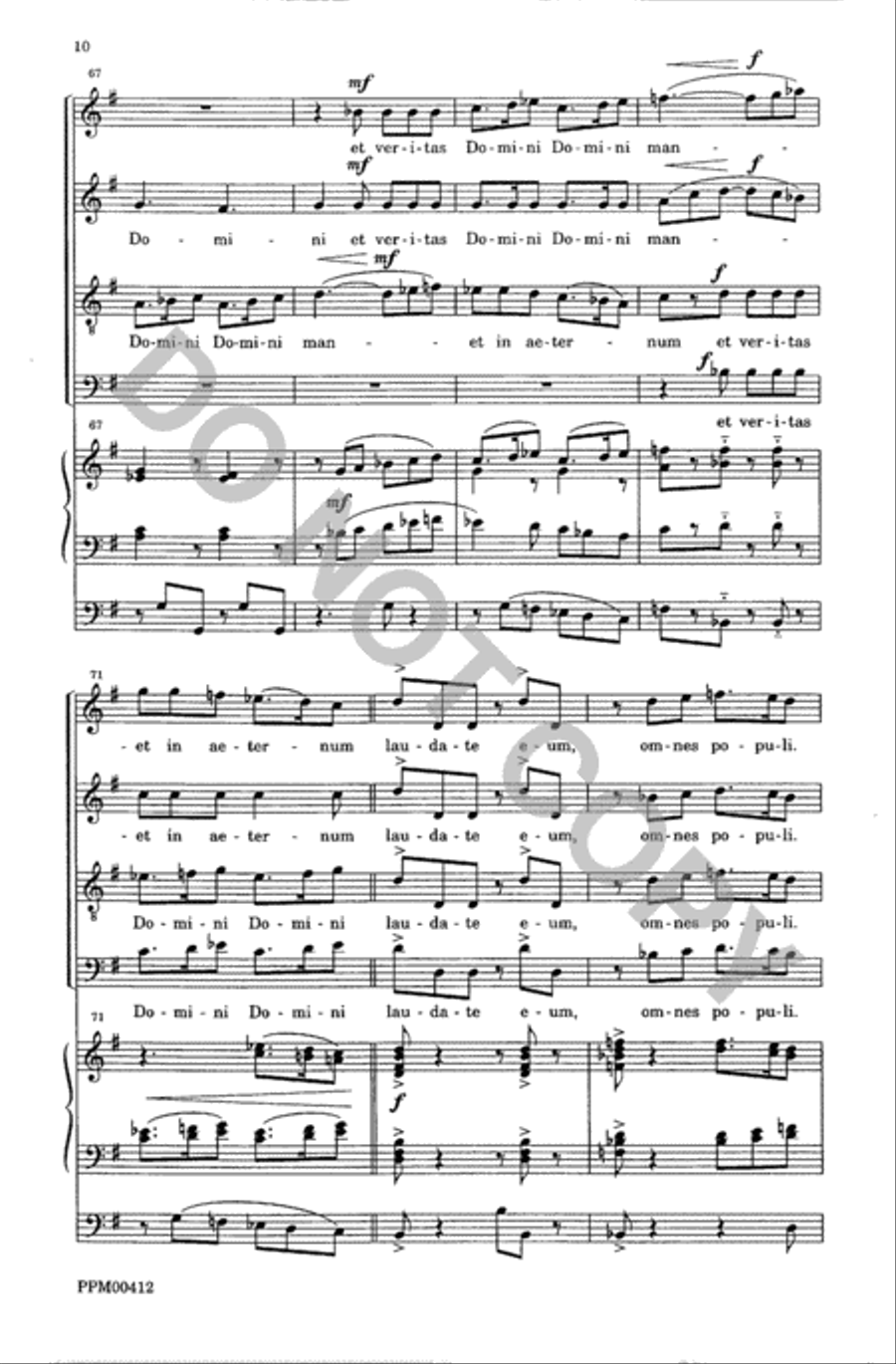 Laudate Dominum Laudate Dominum 4-Part scores gallery preview page 11