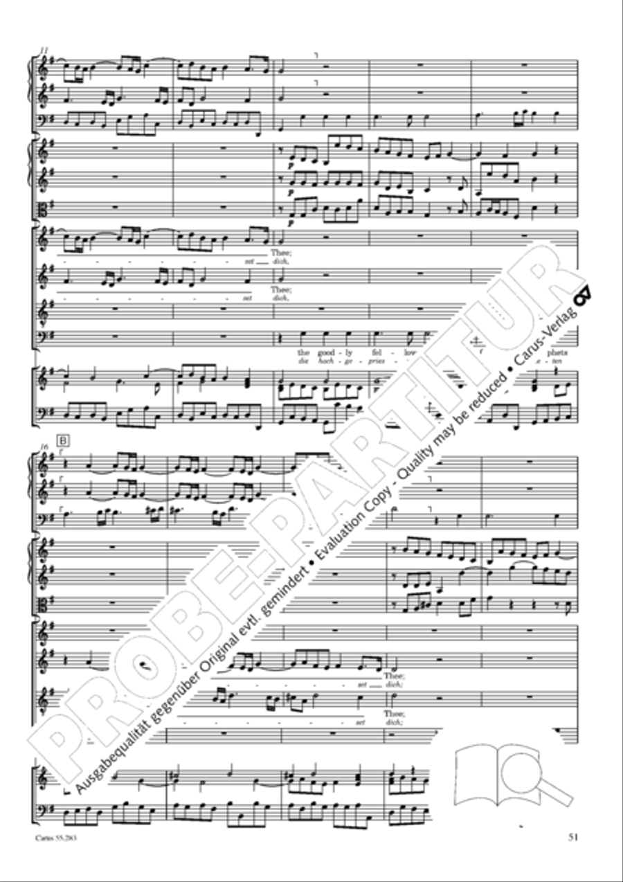 Te Deum for the Victory of Dettingen SSATB scores gallery preview page 68