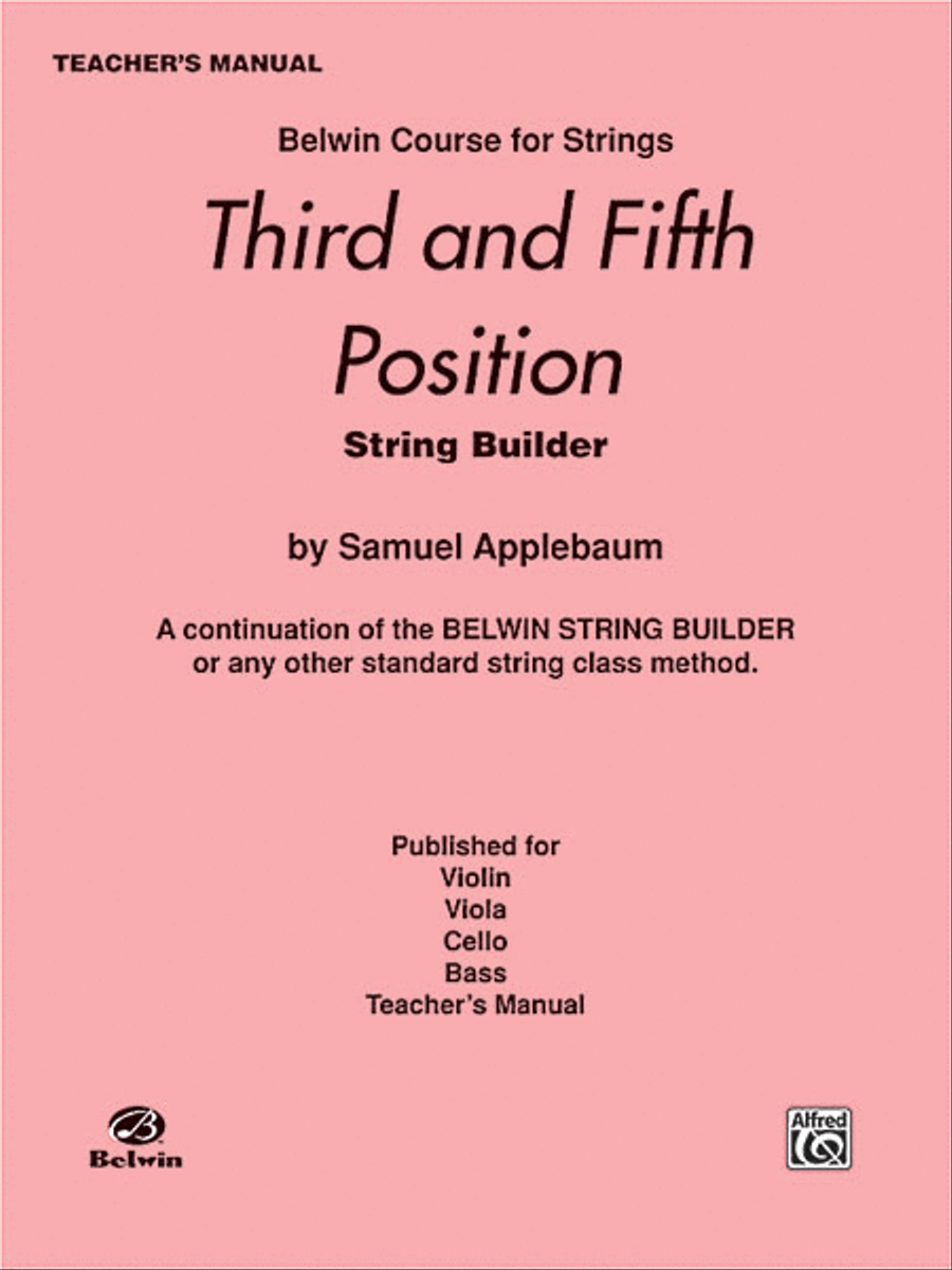 3rd and 5th Position String Builder Chamber Orchestra scores gallery preview page 1