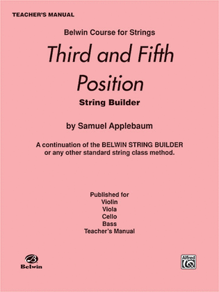 Book cover for 3rd and 5th Position String Builder