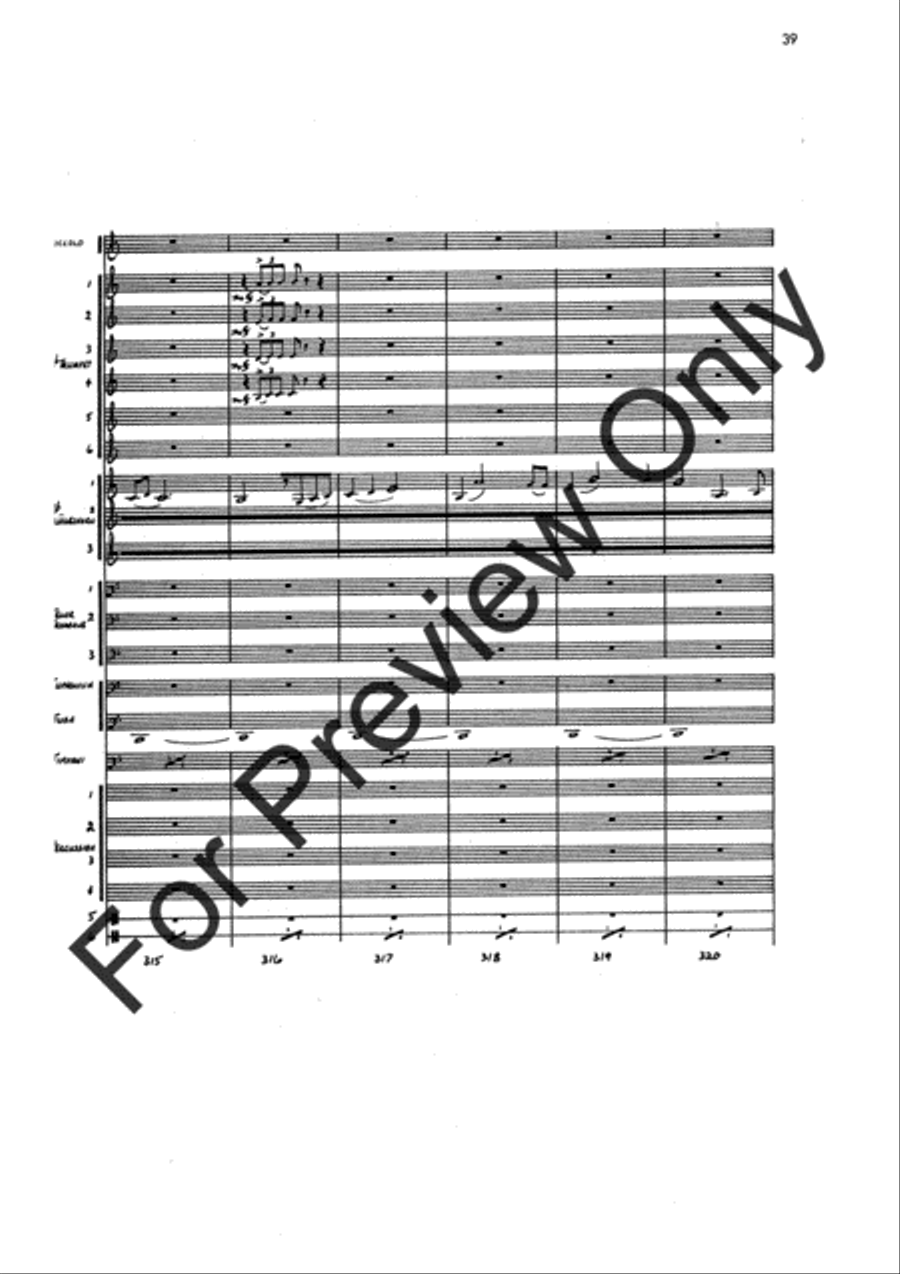Agincourt Hymn (Score) Concert Band scores gallery preview page 63