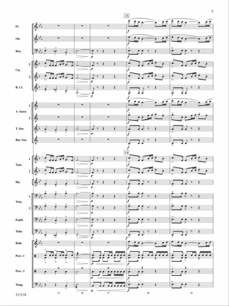 A Jamestown Trilogy: Score Concert Band scores gallery preview page 5