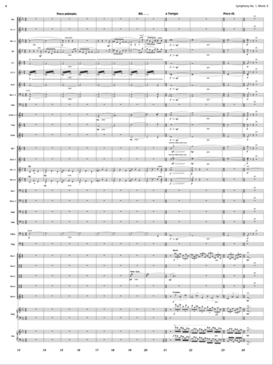 Nocturne (Symphony 1, New Day Rising, Mvt. II) Concert Band scores gallery preview page 3