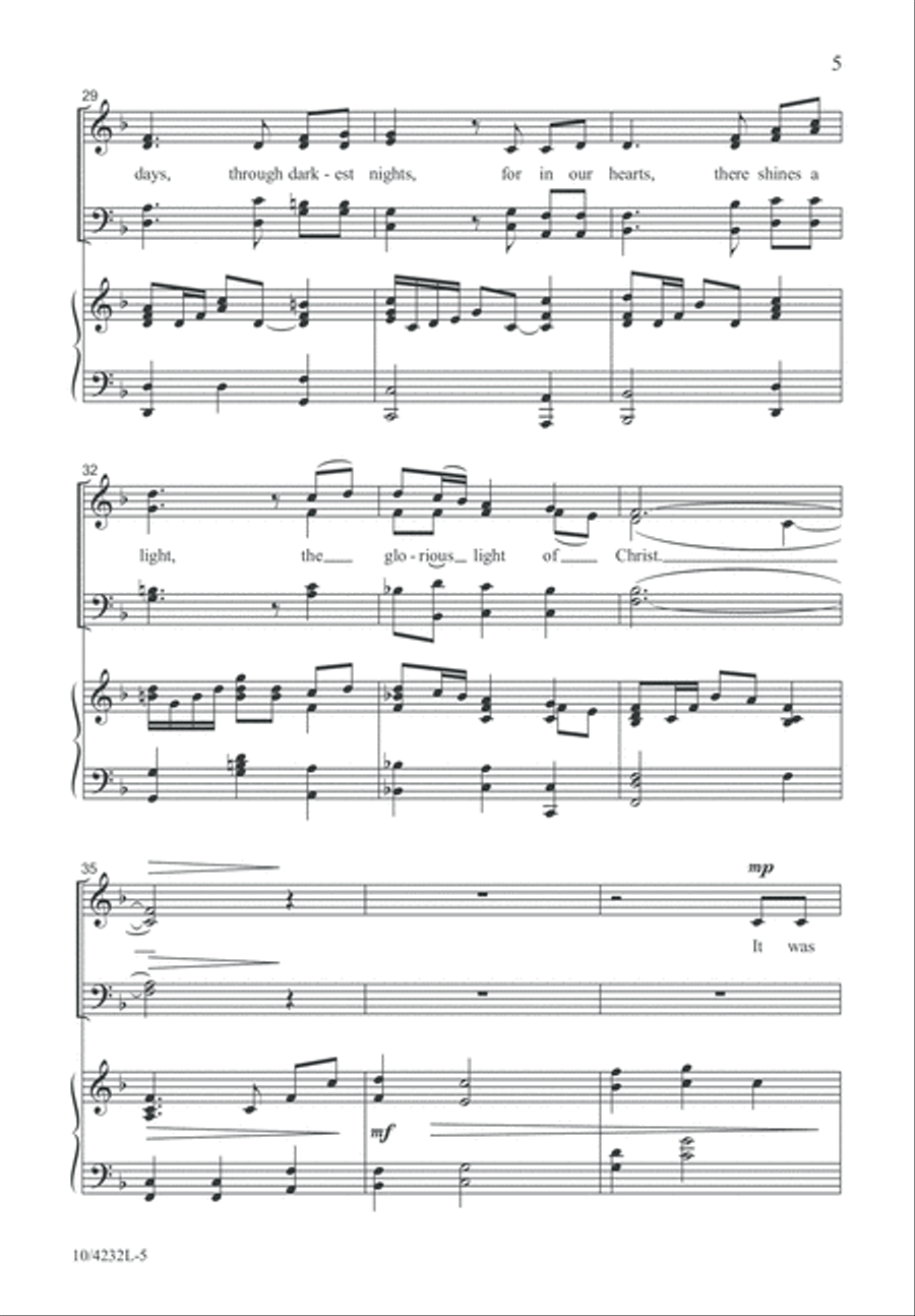 We Live by Faith We Live by Faith 4-Part scores gallery preview page 6