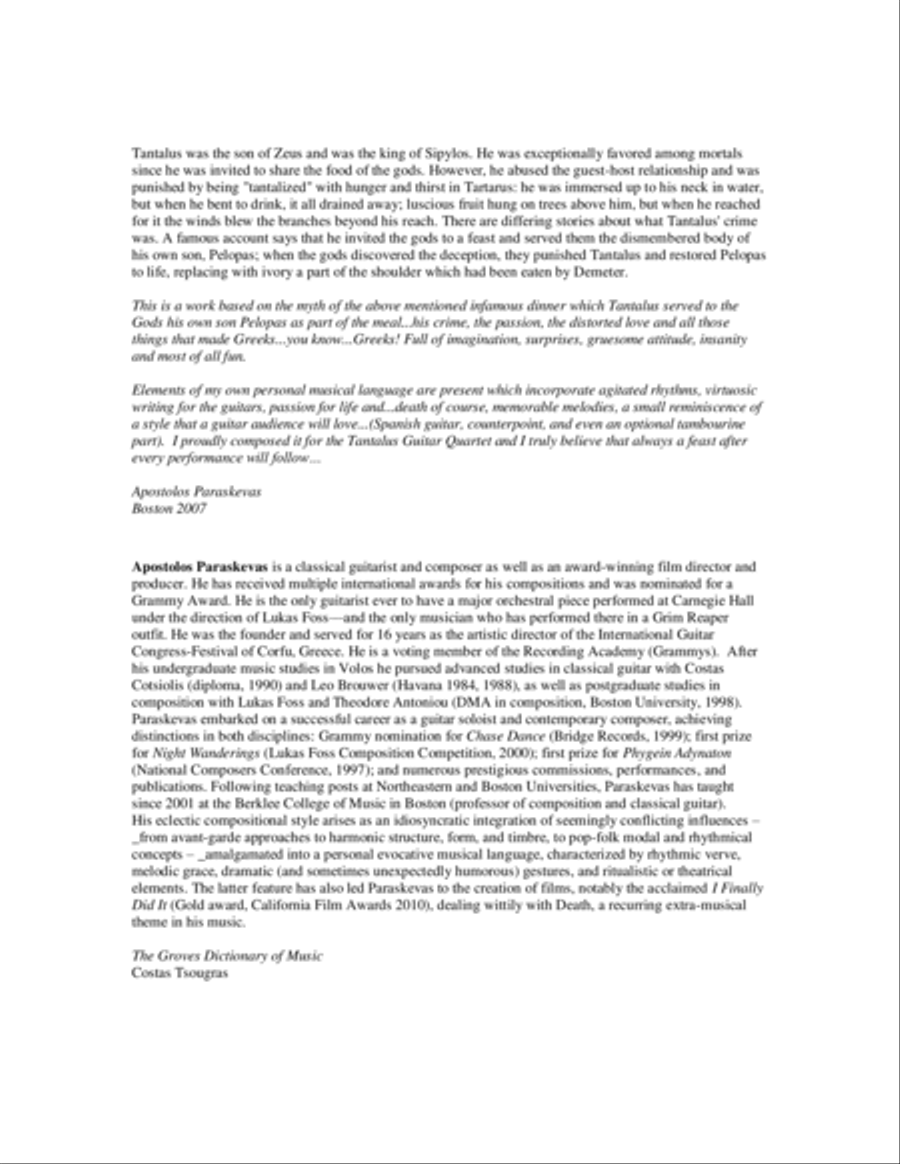 A Feast For Tantalus Small Ensemble scores gallery preview page 3