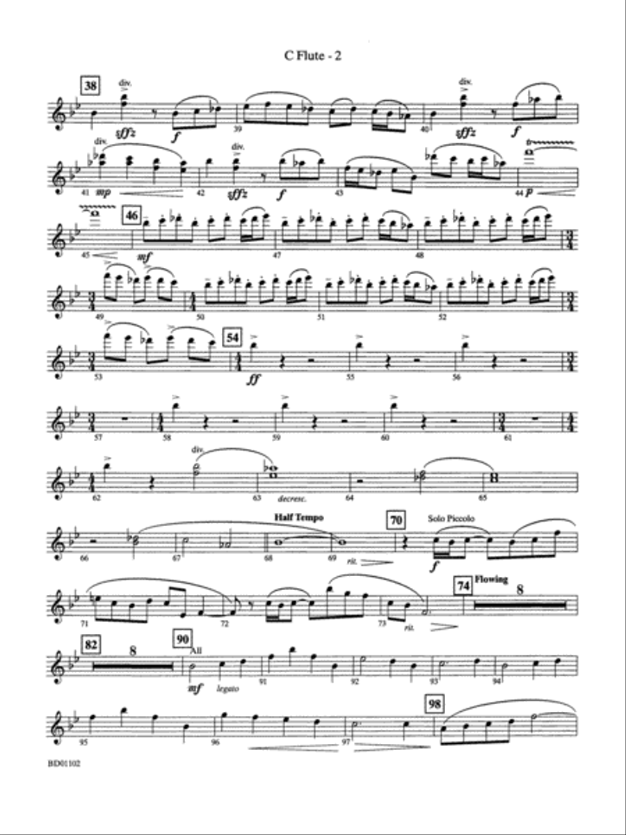 Into the Storm: Flute Concert Band scores gallery preview page 2