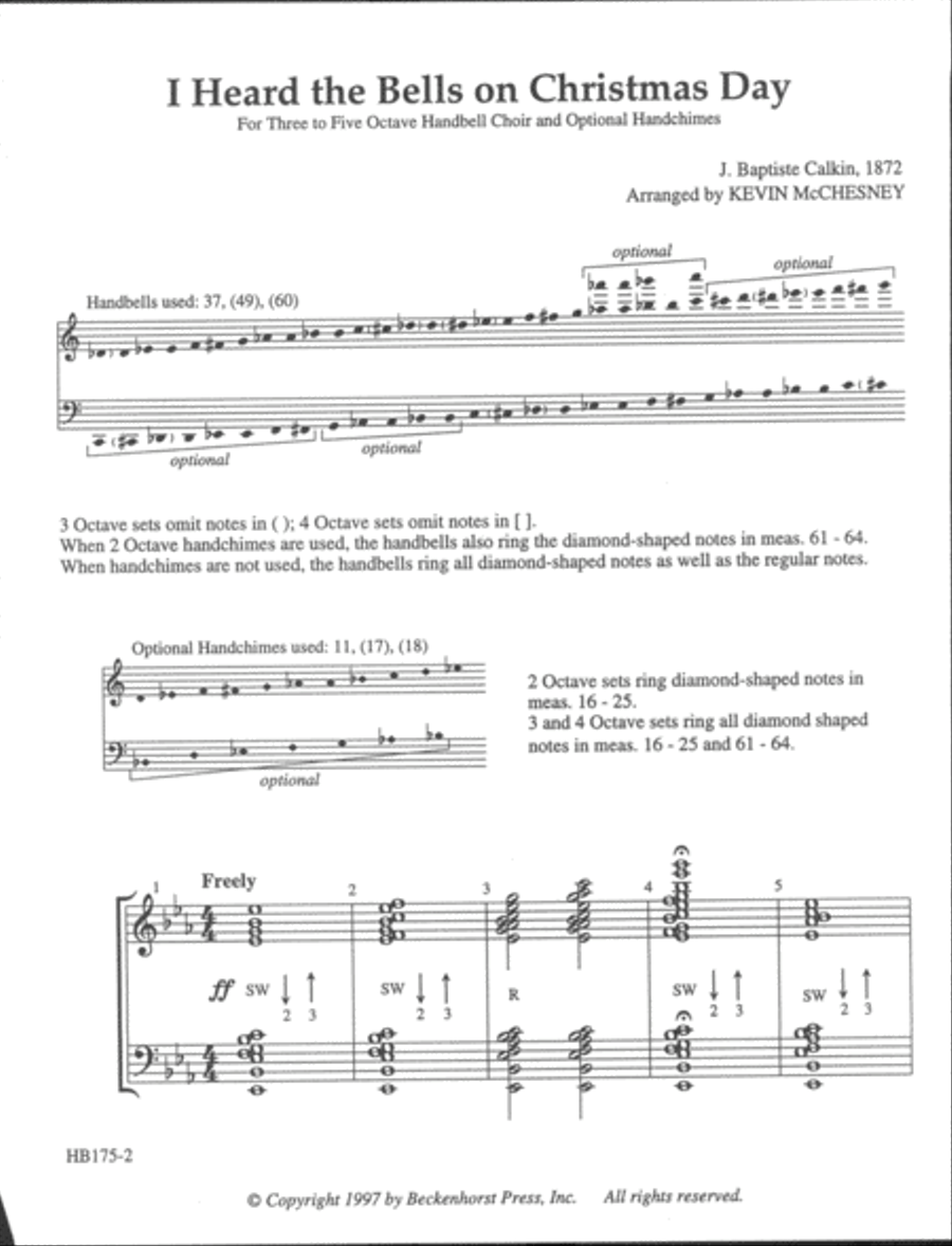 I Heard the Bells on Christmas Day 5-Octaves scores gallery preview page 7