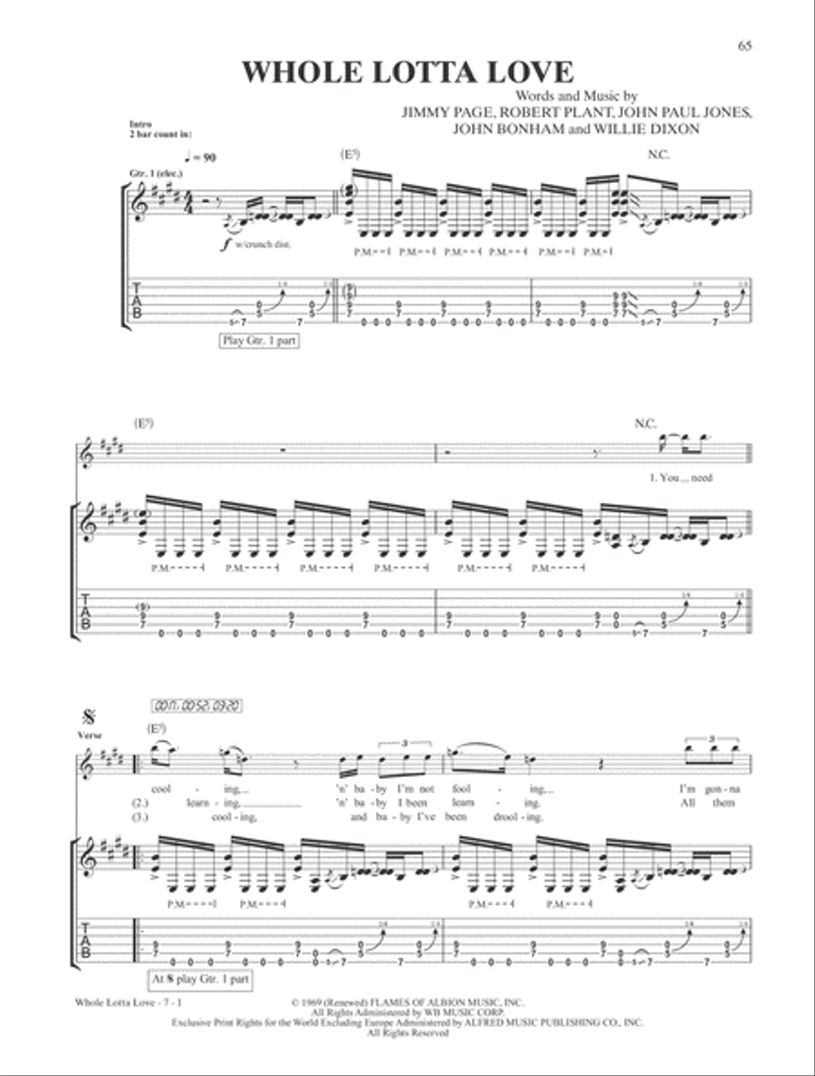 Ultimate Guitar Play-Along Led Zeppelin, Volume 1 Electric Guitar scores gallery preview page 3