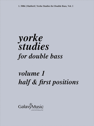 Book cover for Yorke Studies for Double Bass, Volume 1
