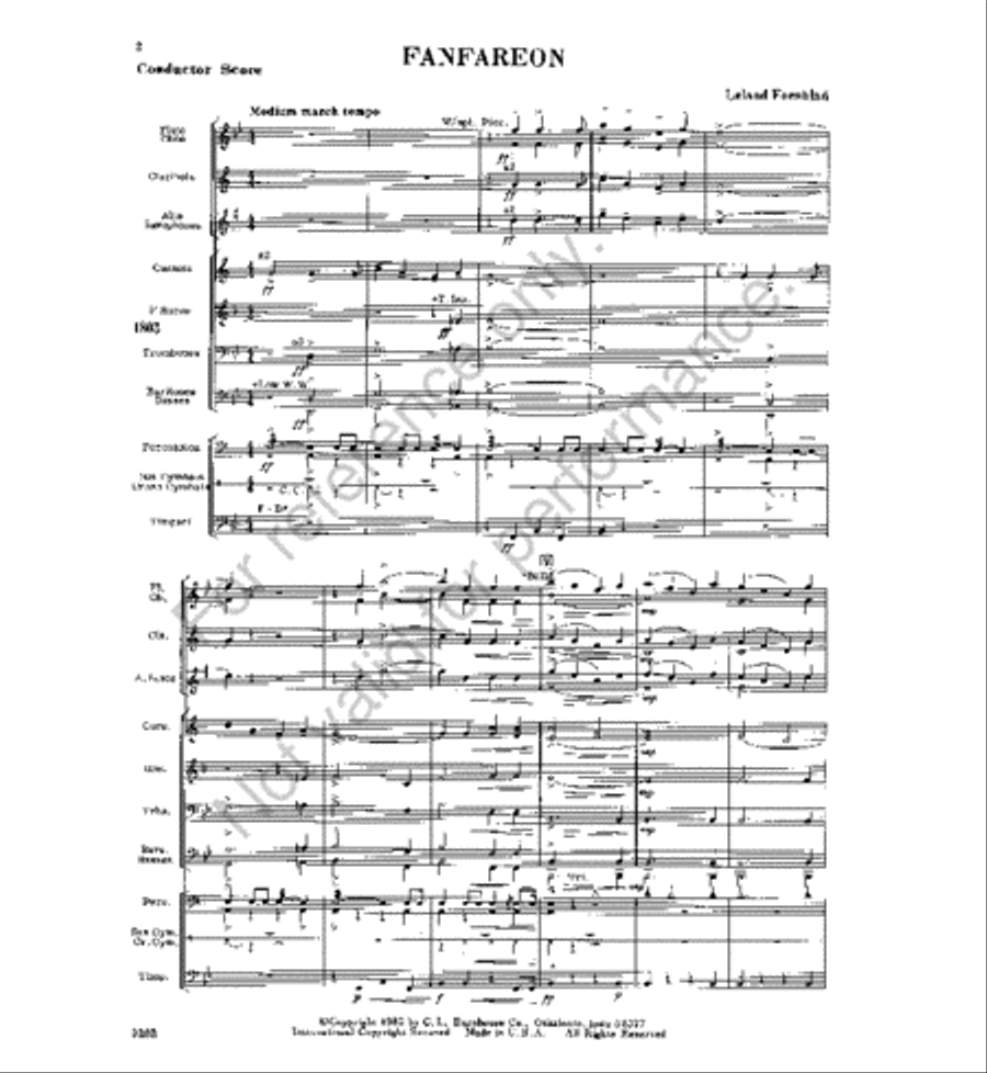 Fanfareon Fanfareon Concert Band scores gallery preview page 2