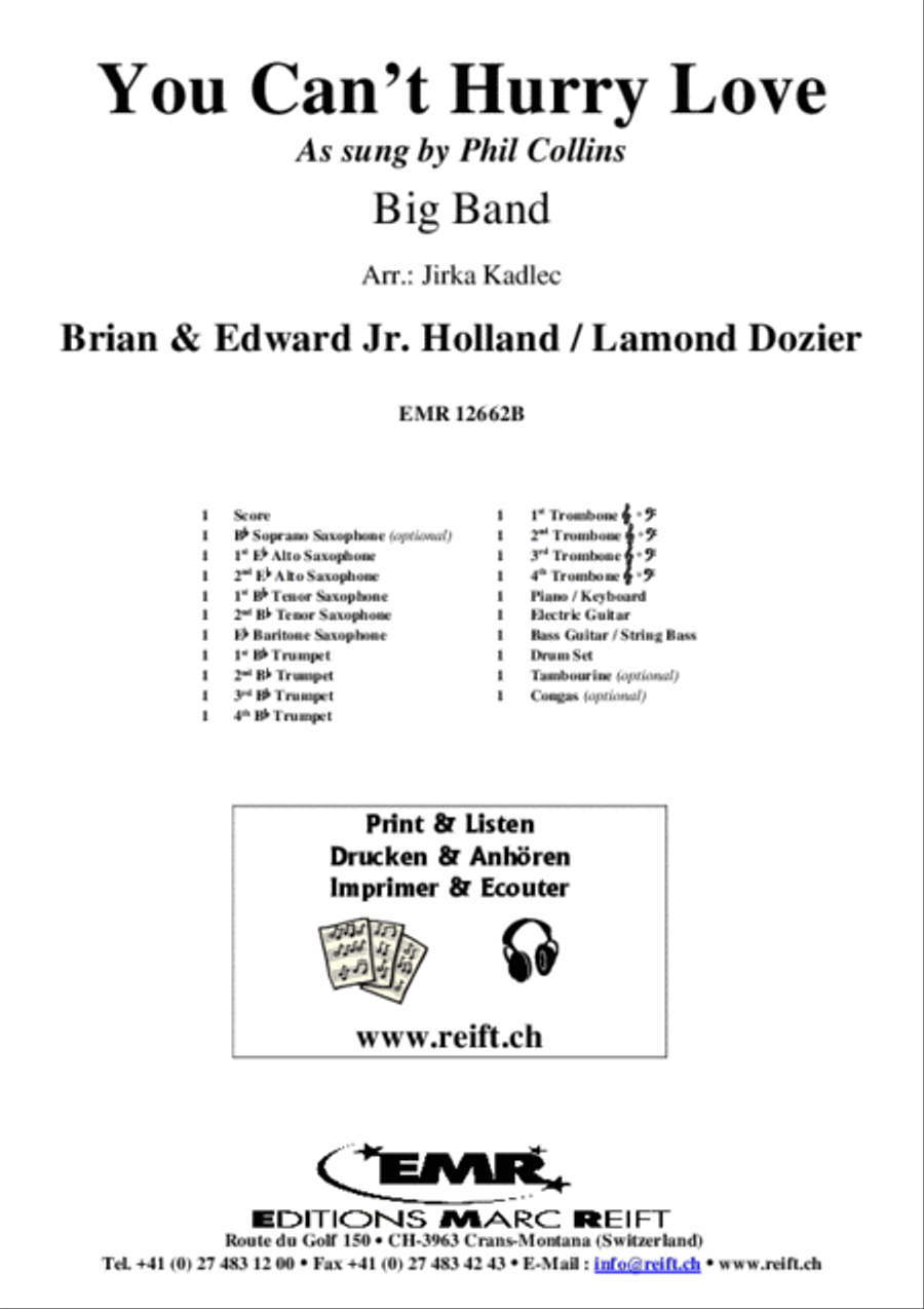 You Can't Hurry Love Big Band scores gallery preview page 2