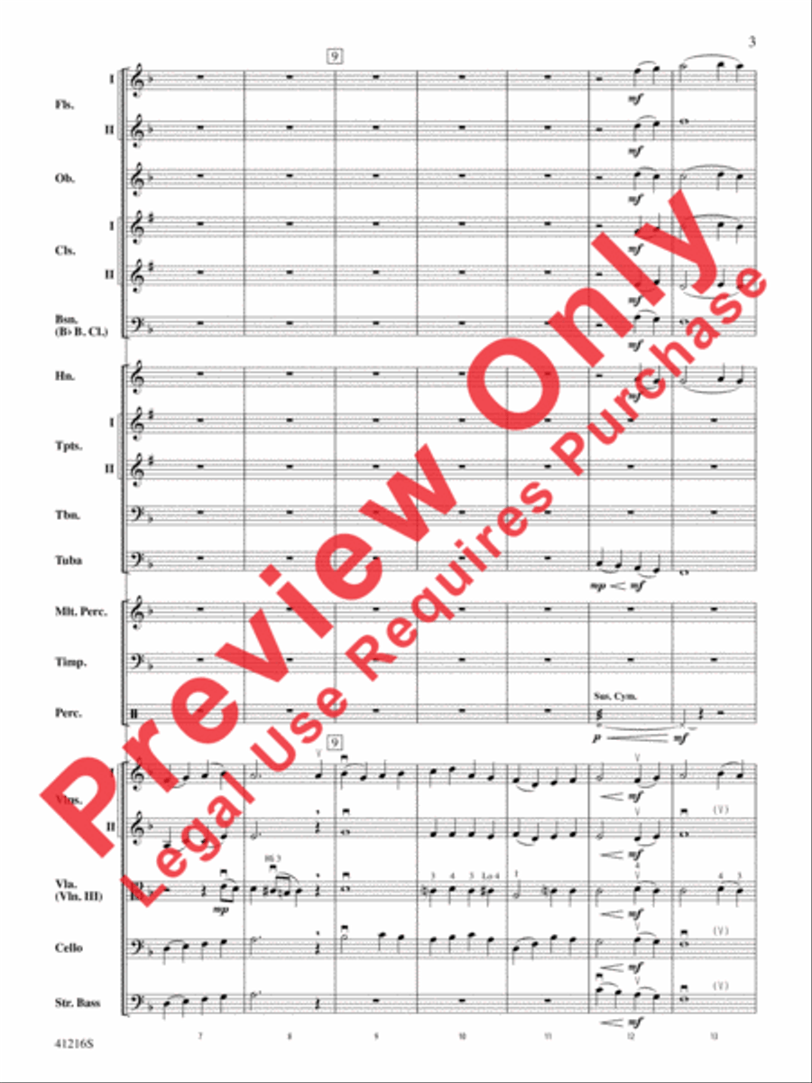 Tidings of Comfort and Joy! Full Orchestra scores gallery preview page 4