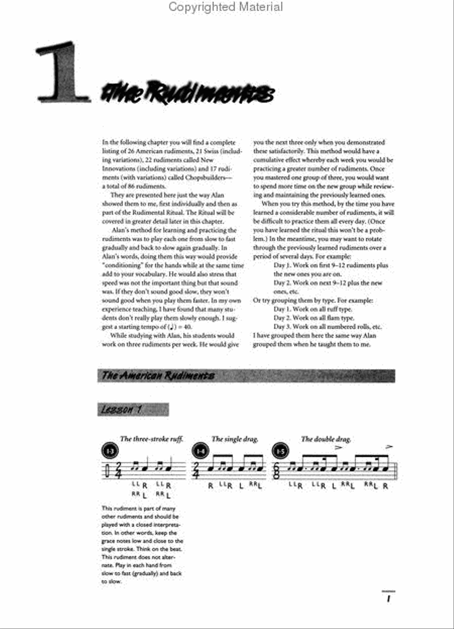 The Drummer's Complete Vocabulary As Taught by Alan Dawson