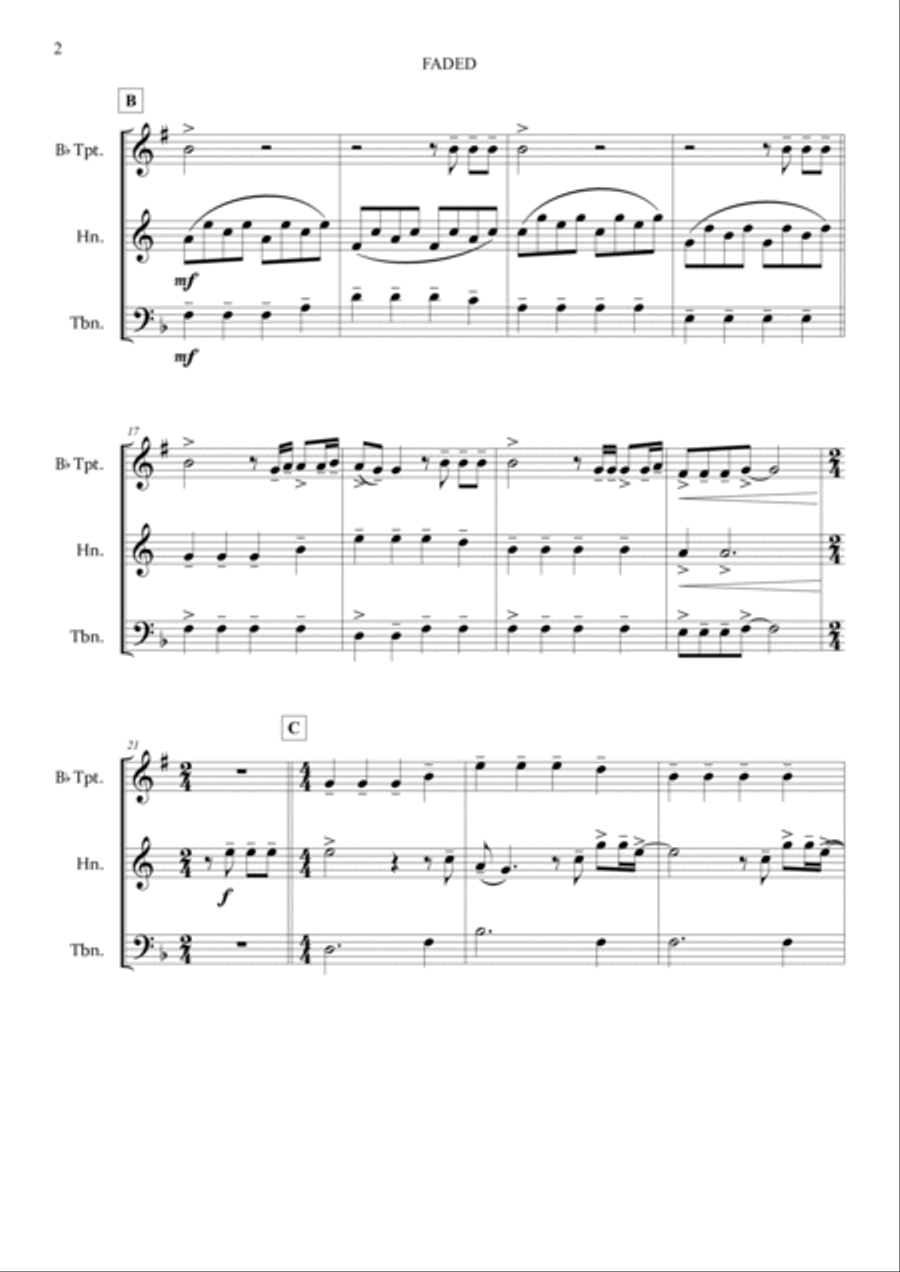 Faded Brass Ensemble scores gallery preview page 4
