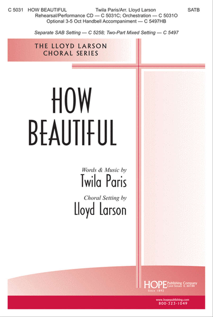 How Beautiful - SATB 4-Part scores gallery preview page 1