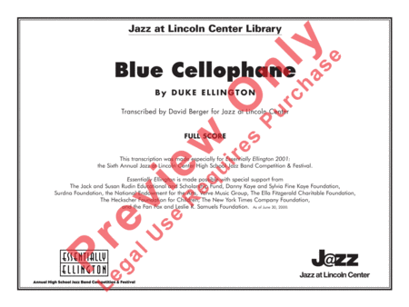 Blue Cellophane