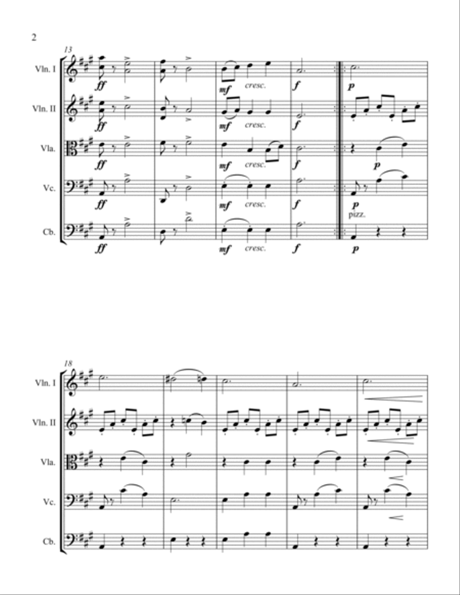 Waltz Waltz String Orchestra scores gallery preview page 2