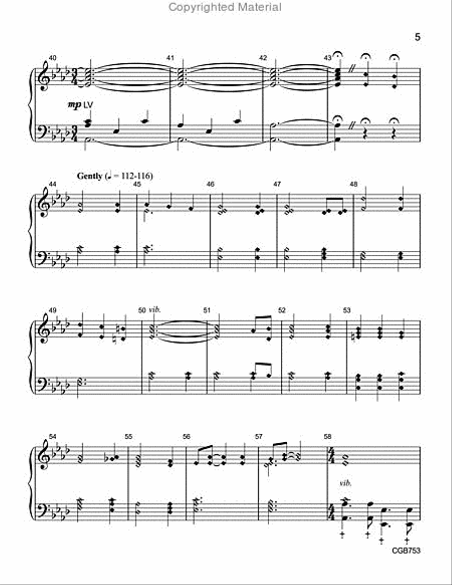 Just a Closer Walk Handbell Choir scores gallery preview page 5