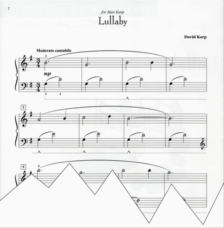 Lullaby Easy Piano scores gallery preview page 3