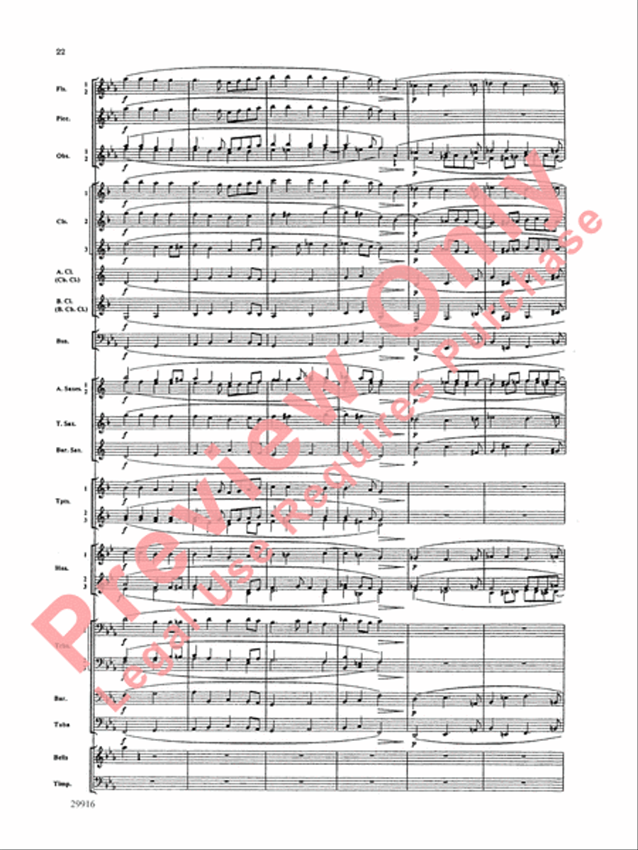Prologue Prayer and Dream Pantomime (from the opera Hansel and Gretel) Concert Band scores gallery preview page 23