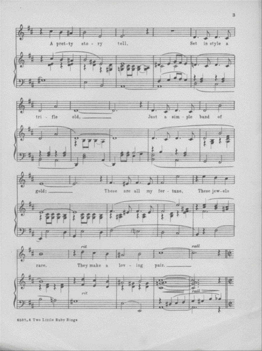 Two Little Ruby Rings Voice scores gallery preview page 3