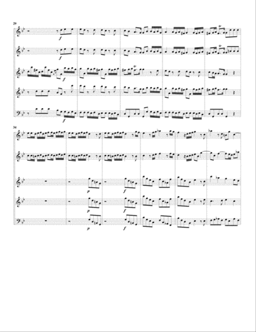 Concerto grosso, Op.3., no.1, HWV 312 (arrangement for 5 recorders) Recorder scores gallery preview page 5