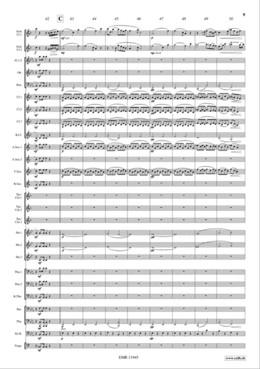 Concerto Concerto Concert Band scores gallery preview page 9