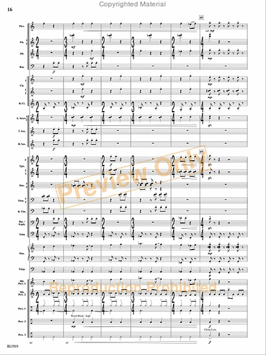 Pulse Concert Band scores gallery preview page 17